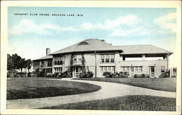 Country Club House and Grounds Delavan Lake Wisconsin