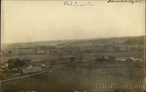 View of the village in the early 20th century Redgranite Wisconsin