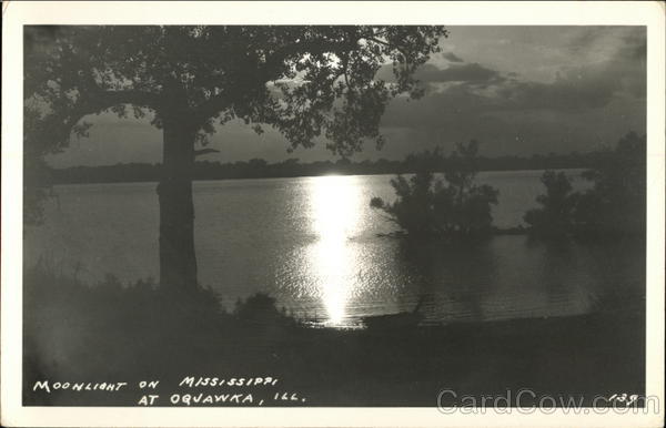 Moonlight on Mississippi Oquawka Illinois