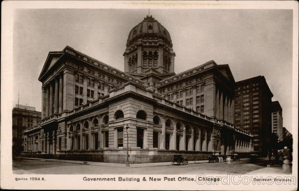 Government Building & New Post Office Chicago Illinois