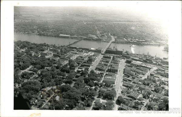 View of Town and River Sterling Illinois
