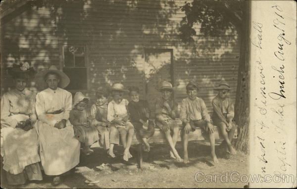 Two Women and Children, Baptist Lake Sand Lake Michigan