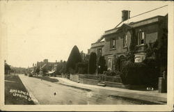 Looking down Broadway Postcard