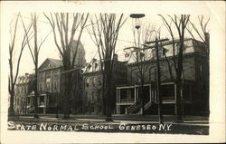 State Normal School Geneseo, NY Postcard Postcard