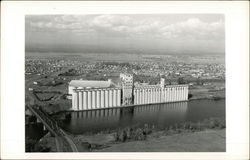 Riverside grain elevators for N.M. Paterson & Sons Postcard