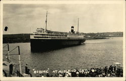 The "Noronic" at Midland, ONT Postcard