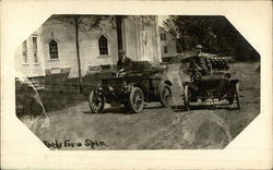 Early Auto Racing - Ready for a spin Postcard