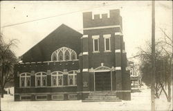Church in the snow Postcard
