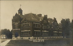 High school building Postcard