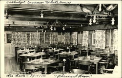 Coolidge Summer White House Dining Room of the Game Lodge Postcard