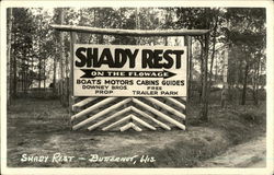 Shady Rest Butternut, WI Postcard Postcard