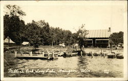 Miller's Park, Long Lake Haugen, WI Postcard Postcard