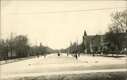 Residential Street Wisconsin Postcard Postcard