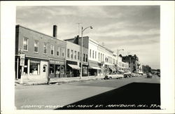 Looking North on Main Street Postcard