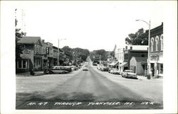 Street Scene - Route 47 Yorkville, IL Postcard Postcard