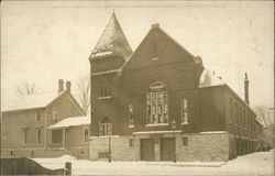 Church in the snow Postcard