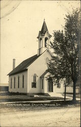 Congregational Church Wayne, IL Postcard Postcard