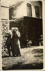 A happy couple Postcard