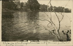 Eureka Lake Manhattan, KS Postcard 