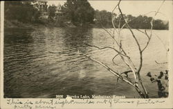 Eureka Lake Manhattan, KS Postcard Postcard