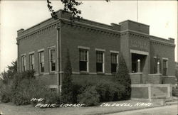 Public library Caldwell, KS Postcard 