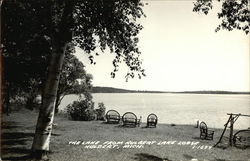 The Lake from Hulbert Lake Lodge Michigan Postcard Postcard