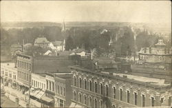 Birds-Eye View PerryStreet Napoleon, OH Postcard Postcard