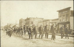 Chief of Police, Jack Tracy, Leading in Parade Postcard