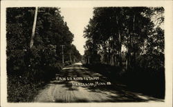 View on road to depot Henderson, MN Postcard Postcard