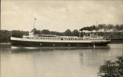 The ship "Hamonic" on Lake Huron Postcard