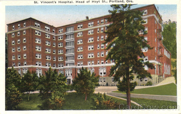 St. Vincent's Hospital, Head of Hoyt St Portland Oregon