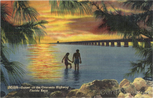 Sunset On The Overseas Highway Florida Keys