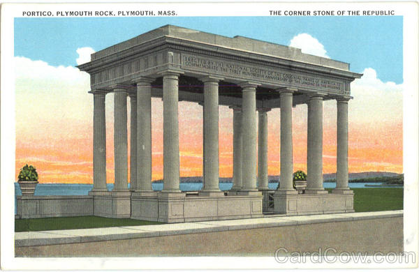 Portico Plymouth Rock Massachusetts