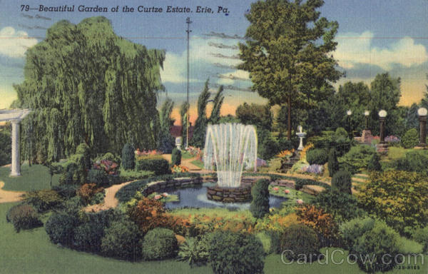 Beautiful Garden Of The Curtze Estate Erie Pennsylvania