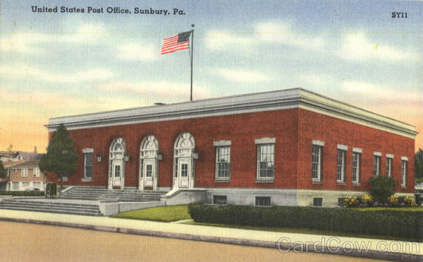 United States Post Office Sunbury Pennsylvania
