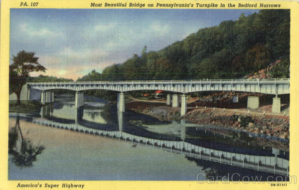 Most Beautiful Bridge In The Bedford Narrows Pennsylvania Turnpike