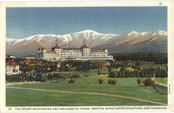 The Mount Washington And Presidential Range, Bretton Woods White Mountains New Hampshire