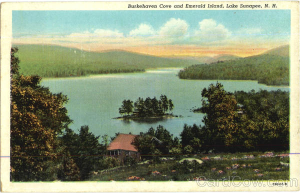 Burkehaven Cove And Emerald Island Lake Sunapee New Hampshire