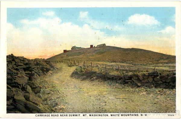 Carriage Road Near Summit, Mt. Washington White Mountains New Hampshire