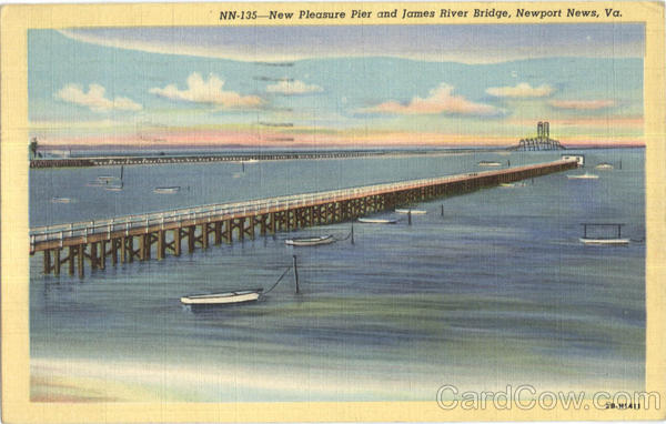 New Pleasure Pier And James River Bridge Newport News Virginia