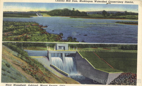 Charles Mill Dam, Mansfield Mount Vernon Ohio