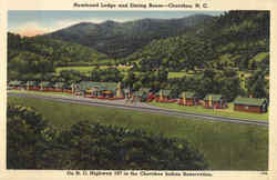 Newfound Lodge And Dining Room Postcard