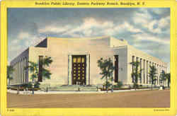 Brooklyn Public Library, Eastern Parkway Branch New York Postcard Postcard