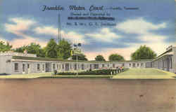 Franklin Motor Court Postcard