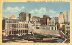 View Of County Buildings And Business Center Postcard