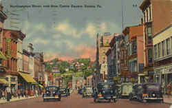 Northampton Street Easton, PA Postcard Postcard