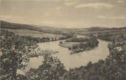 View along Susquehanna River Towanda, PA Postcard Postcard