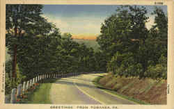 Greetings From Towanda Pennsylvania Postcard Postcard