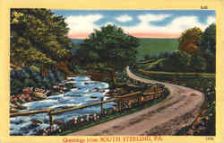 Greetings From South Sterling Postcard