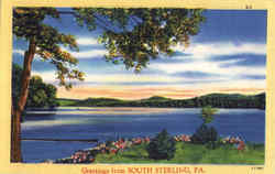 Greetings From South Sterling Pennsylvania Postcard Postcard